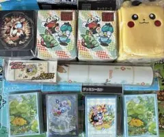 ポケモンカード ラバープレイマット　デッキケース　デッキシールド　9個セット