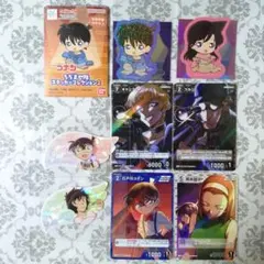 匿名配送 コナン ちぢませ隊 ステッカー TCG 新一 蘭 世良 園子 レア
