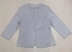 ハニーズ グレー ノーカラージャケット