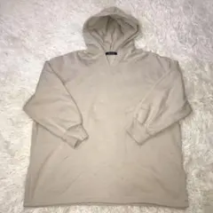 アメリカンホリック　パーカー　フリーサイズ　ベージュ　ゆるだぼ　裏起毛