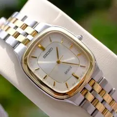 【ソーラー、美品、希少】SEIKO　セイコー　ドルチェ　V158-0AC0 希少美品】【レア】SEIKO ドルチェ メンズ 腕時計 稼動 V158-0AC0