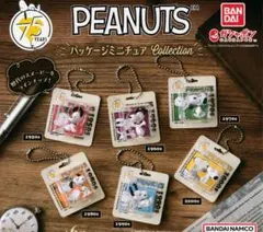 PEANUTS 75周年 パッケージミニチュアコレクション スヌーピー 1960