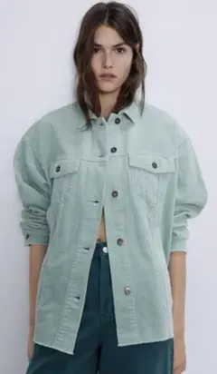 ZARA コーデュロイシャツジャケット