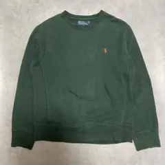 90s polo ralph lauren green logo sweat M