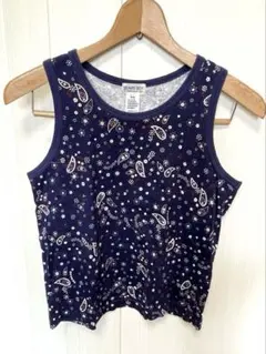 ビームスボーイ BEAMS BOY トップス タンクトップ ネイビー ペイズリーのサムネイル
