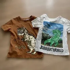 H&M T-Rex & Jurassic World Tシャツ 2枚セット