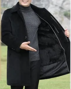 チェスターコート ウール メンズ アウター カジュアル ビジネス 通勤 裏地