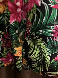 カラフル花柄 アロハシャツ 半袖