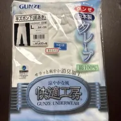 GUNZE 快適工房 半ズボン下 前あき Lサイズ 日本製のサムネイル