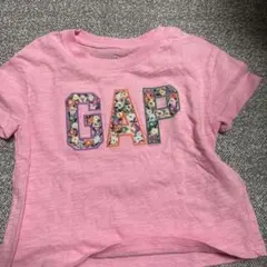GAP フラワー柄ピンクTシャツ 3歳