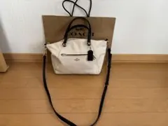 Imoimo 様専用　COACH ホワイトレザー ショルダーバッグ