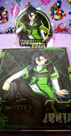 弱虫ペダル わくドキくじ サイバーパンク 手嶋純太 キーホルダー 色紙