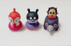 アンパンマン 指人形 ソフビ フィギュア 3体セット