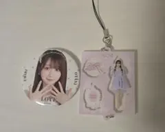 =LOVE　大谷映美里　グッズ2種類セット(缶バッジ、キーホルダー)