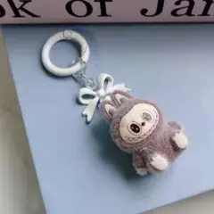 ラブブ ぬいぐるみ ミニキーホルダー ブラウン1個