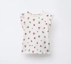 ZARA 花柄 プリントTシャツ トップス