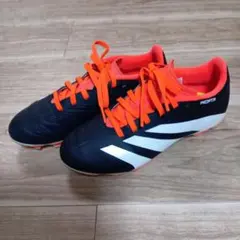 adidas Predator サッカーシューズ 黒/オレンジ - メルカリ