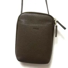 R BOOMダークブラウン スマホショルダーバッグ