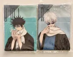 呪術廻戦　まるくじ　和装すたいる　五条 悟 伏黒 恵 ビジュアルクロス 2点