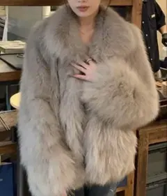 Mela】 FAKE FUR COAT チャコールグレー - メルカリ