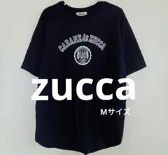 日本製zucca CABANEdeZUCCa ロゴTシャツ ネイビーブラックMのサムネイル
