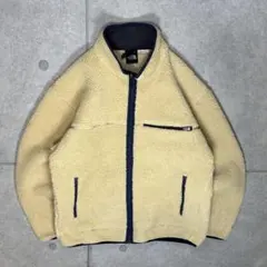 THE NORTH FACE　フリースボアジャケット　刺繍　モコモコ　フルジップ