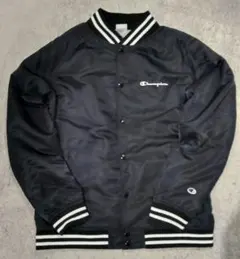 【Champion】ナイロンジャケット 　コーチジャケット　ブラック　黒　XL