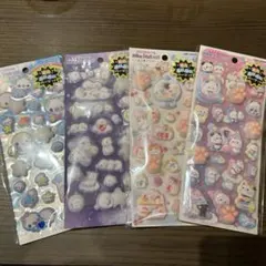 カミオジャパン ピカプニシール　蓄光　キャラクターシール 4枚セット