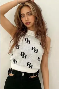 GYDA GG PATTERN アメスリニットTOPS