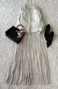 高身長♡ビーミング ツイードジャケット セットアップ M 入学式 セレモニー