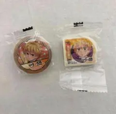 鬼滅の刃　くら寿司　我妻善逸　ビッくらポン　消しゴム　缶バッチ　セット