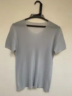 ISSEY MIYAKE プリーツプリーズ トップス 半袖　グレー　サイズ3のサムネイル