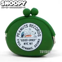 スヌーピー シリコン がま口ポーチ コインケース 小銭入れ 財布 レディースGR