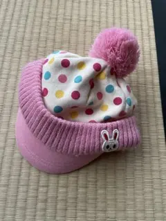 MIKI HOUSE ポンポン付きニット帽