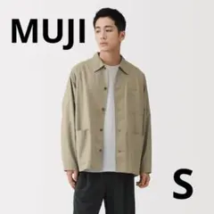無印良品 MUJI　紳士　涼感シャツジャケット　グレイッシュブラウン 26SSのサムネイル