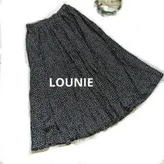 g*r様 LOUNIE ルーニィ ロング スカート 小花 黒 38 M ２０枚は