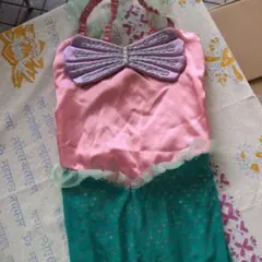 子供用 人魚 コスチューム ピンクと緑