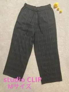 【中古】studio CLIP/チェック柄/カジュアルパンツ/Mサイズ