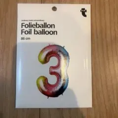 Foil balloon 3 86cm マルチカラー