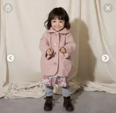 センスオブワンダー　くるみボタンコート　80