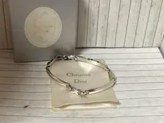 箱付き未使用美品ディオールChristian Dior シルバーブレスレット本物