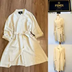 希少　スプリングコート　Vintage FENDI ヴィンテージ　フェンディ FENDI フェンディ ヴィンテージ ロングコート アウター