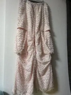 MASU FLUFFY CARGO PANTS(BABY PINK)