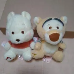 プーさんとティガーのぬいぐるみセット 約10cm 新品