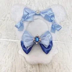 ぬい服 着ぐるみ ちびぐるみ 11cm くま 水色 ブルー