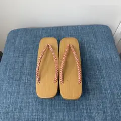 木製下駄 花柄鼻緒③