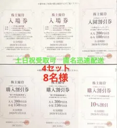 六甲山上レジャー施設優待入場券・割引券8名様　4セット⑩のサムネイル