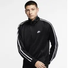 Nike ブラック ジップアップ　ジャージ