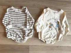 韓国子供服　ロンパース2点セット