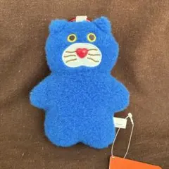 mojojojo カラビナ付きぬいぐるみポーチ 青い猫 1種